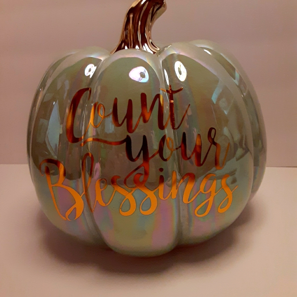 Large Ceramic Pumpkin